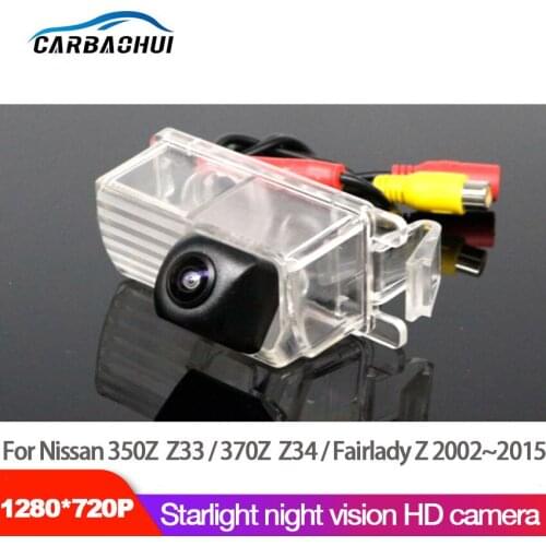 Car Rear View Back Up Reverse Parking Camera For Nissan 350Z Z33 / 370Z Z34 / Fairlady Z 2002~2015 full HD CCD High quality