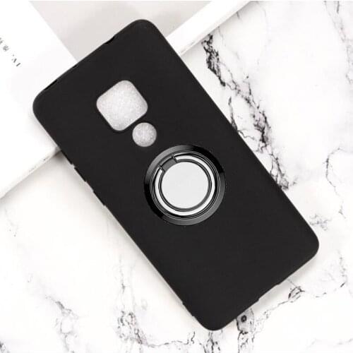 For Huawei Mate 20 Back Ring Holder Bracket Phone Case Cover Phone TPU Soft Silicone Cases ON Huawei Mate20 6.53"