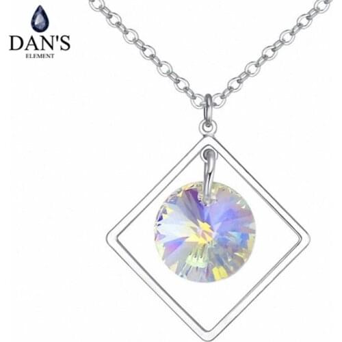 DANS Element Brand Colors AAA Zirconia Micro Inlays Fashion Snowflake Pendant Flower for Women Valentine Gift 124619