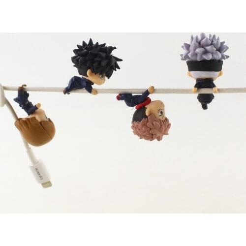 4pcs/Set 3-4cm Jujutsu Kaisen Anime Itadori Yuji Fushiguro Megumi Gojo Satoru Kawaii PVC Action Figure Mini Model Toys KIds Gift
