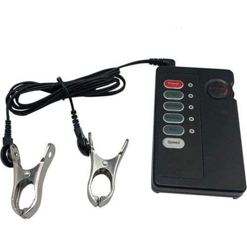 Hot Selling Electric Shocker Nipple Clamp Breasts Bondage Gear Sex Toys For Women Couples Bdsm Nipple Female Chastity Device