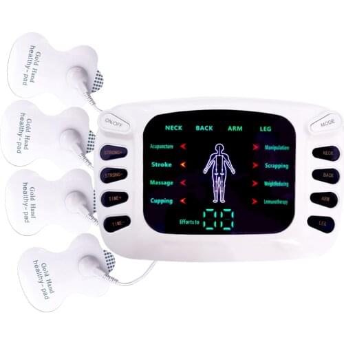 Tens Unit EMS Muscle Stimulator Pain Relief Therapy Electronic Pulse Massager Meridian Physiotherapy Apparatus for Back Neck Leg