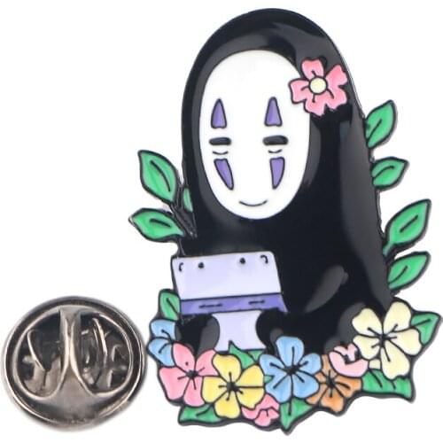 Homegaga kawaii Cartoon Badge Anime Badges Jacket Pins Collar Badge Flower Brooches Fashion Clothing Accessories D2498