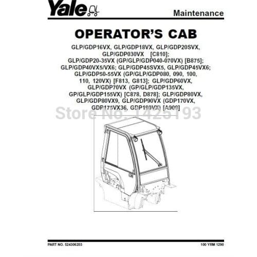 Yale Service Manuals 2014