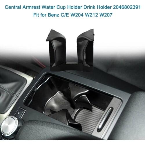 KKMOON Central Armrest Car water Drink Cup Holder Auto Interior Organizer Vehicle Seat Gap Fit for Benz C/E W204 W212 W207