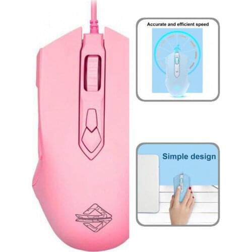 Lightweight AJAZZ Practical High Sensitivity USB Mouse Wide Compatibility Desktop Mouse Plug and Play for Office