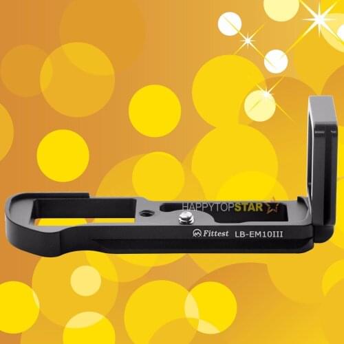 Metal QR Quick Release L-Bracket Camera Grip Custom for Olympus EM10 Mark III EM10III EM10 III Arca Swiss RRS kirk Markins BENRO