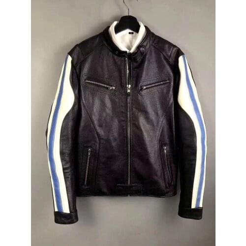 Scooter Motocross Jackets For BMW Motorbike Motorcycle Leather Jacket With Protector