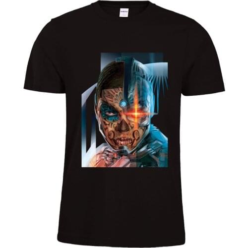 Men Over sized Sublimation Wholesale Robot pattern China Summer T Shirt