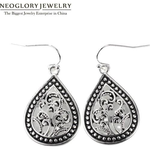 Neoglory Fashion Silver Plated Drop Fishhook Dangle Earrings Christmas Birthday Gifts Jewelry for Women 2020 New FA