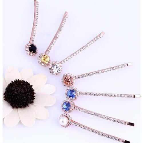 New Fashion Korean Style Simple Wild Girls Women Hair Accessories Simulated pearl Crystal Headwear