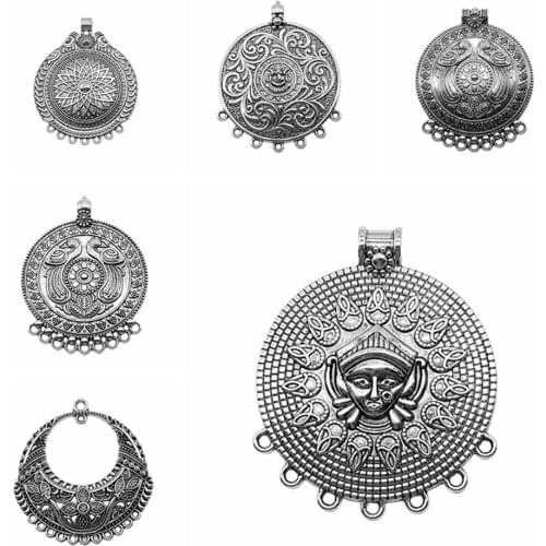 Wecharms bulk charms for jewelry making kit pendant diy jewelry accessories Porous Earring Connector