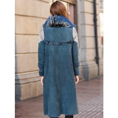 Luxury Double Faced Fur Coat 2020 Winter Jacket Women Natural Wool Fur Coat Female Mink Fur Genuine Leather Jacket MY