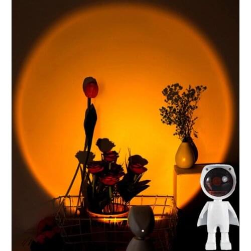 LED Robot Dusk Light Projector Atmosphere Night Light Background Thuis Coffe Wall Achtergrond Wanddecoratie Kleurrijke Lamp