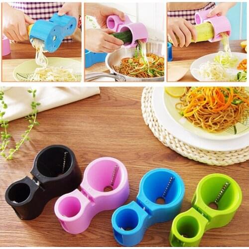 Double-head Spiral Slicer Grater With Grinding Stone Zucchini Noodle Spaghetti Machine Vegetable Spiral Cutter Kitchen Cozinha