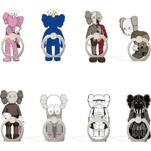 Universal 360 Degree Mobile Phone Smart Phone Holder Stand Bracket For IPhone Samsung Huawei Cartoon Cute Finger Ring