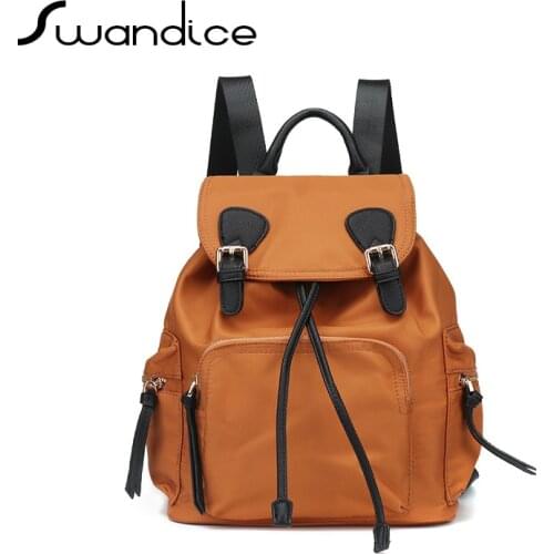 Waterproof Oxford Fabric Drawstring Backpacks Knapsacks Satchel Students School Bags Travel Large Light Weight Women Female Girl