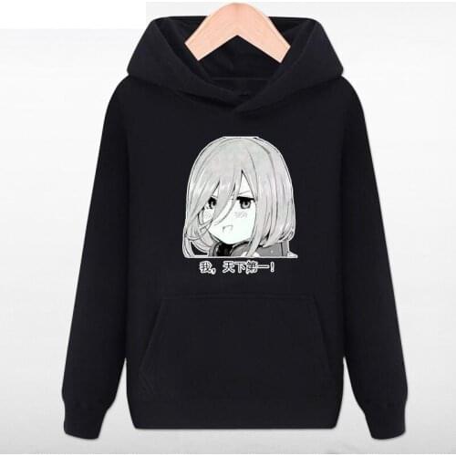 High-Q Unisex The Quintessential Quintuplets Cotton pullover jacket coat Hooded Hoodies Nakano Ichika Hoodie Sweatshirt coat