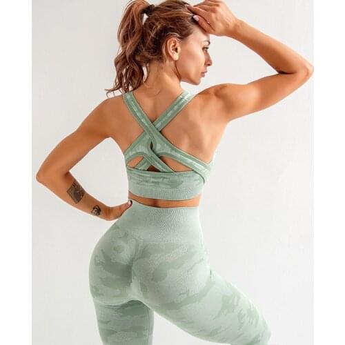 Tie Dyeing Seamless Yoga Set Two Piece Set Women Outfits Sports Bra Workout Leggings High Waist Sexy Back Clothing Gym Fitness