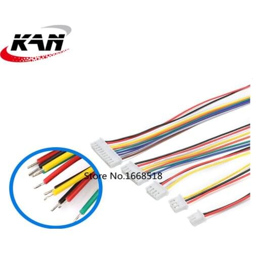 10pcs/lot JST XH 2.54 2/3/4/5/6/7/8/9/10 Pin Pitch 2.54mm Connector Plug Wire Cable 30cm Length 26AWG