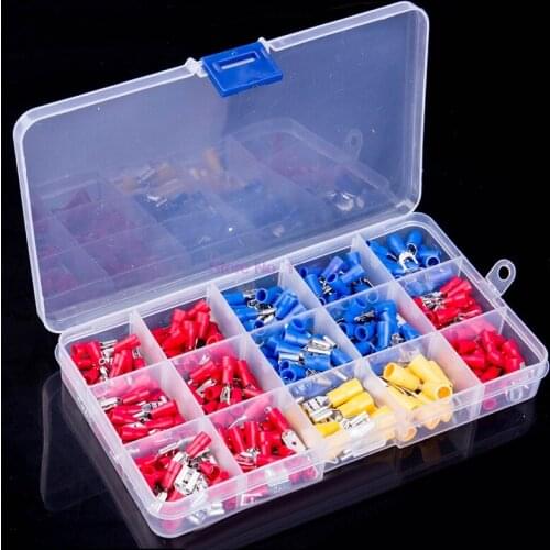 30Set 280pcs/set Crimp Spade Terminal Assorted Electrical Wire Cable Connector Kit Crimp Spade Insulated Male Female Terminals