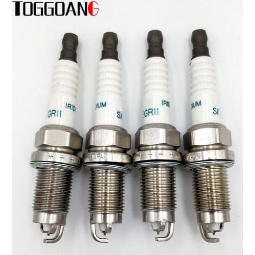 90919-01221 4pcs/lot Iridium Spark Plug Fit For Toyota Avensis RAV4 Vista Noah 9091901221 SK20BGR11 SK20BGR-11