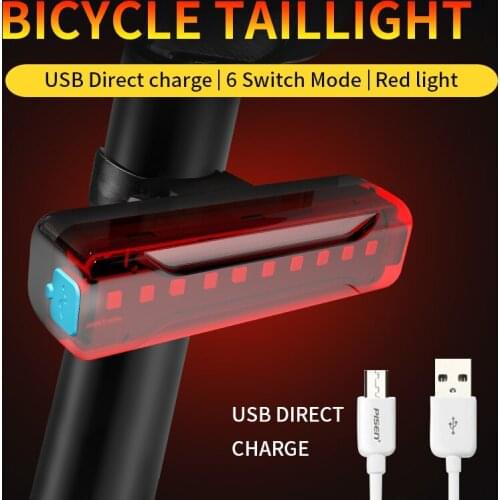 OLOEY A02 bicycle taillights bike ride motorcycle electric mountain bike USB charging security warning light LED