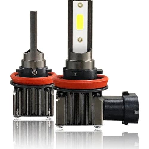 ADT 2020 Super white 6000K H8 Headlight H9 Small size LED Headlight COB led chip NM2 H10 Car auto lamps H11 10000Lumens IP68