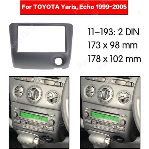 2 Din Car Radio stereo Fitting installation fascia For TOYOTA Yaris Echo 1999-2005 Stereo Frame Fascias Mount Panel DVD CD trim
