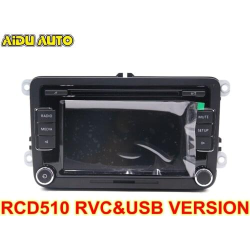 Car Radio Stereo USB AUX RVC CAMERA VERSION RCD510 With Code For VW Golf 5 6 Jetta MK5 MK6 Passat B6 CC B7 Polo