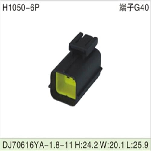 Free shipping 500pcs DJ70616YA-1.8-11 6Pin 1.8mm AMP Car Electrical Wire Connectors for VW,BMW,Audi,Toyota,NISSAN AND other