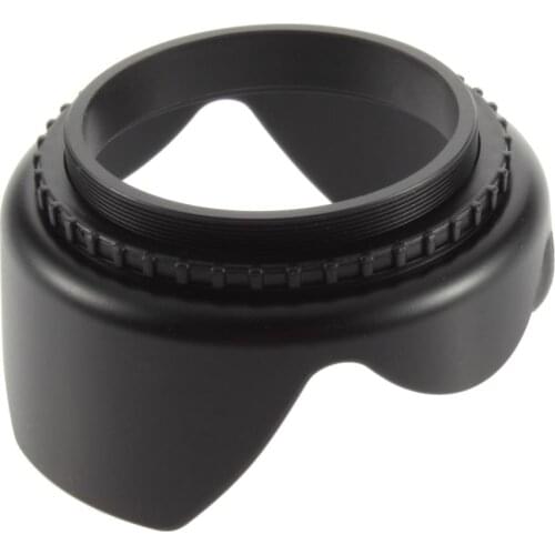 49 52 55 58 62 67 72 77 82 mm Lens Hood Screw Mount Flower Shape For Canon Nikon Sony Panasonic Fujifilm Pentax Olympus