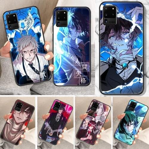 Bungou Stray Dogs Dazai Osamu Phone case For Samsung Galaxy Note 4 8 9 10 20 S8 S9 S10 S10E S20 Plus UITRA Ultra black trend