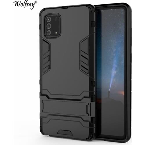 Case For Samsung Galaxy Note 10 Lite Cover Slim PC + Soft Rubber Armor Case For Samsung Galaxy Note 10 Lite Case Phone Fundas