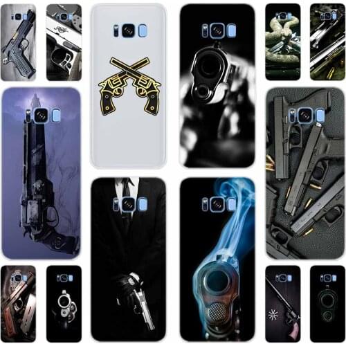 Pistol Soft Cover For Samsung Galaxy S7 Edge S8 S9 S10 S11 S20 S30 Plus Lite E Case