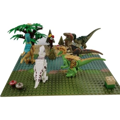 Dinosaur Series Toys For Children Accessories DIY Model Creactor Kinds of Educational Animals Bricks Compatible Building Blocks