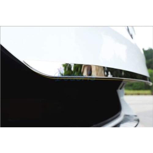 For Volkswagen VW T-Roc TROC 2018-2020 Stainless Steel Rear Trunk Steamer Trim Sticker Garnish Moulding Car Styling Accessories