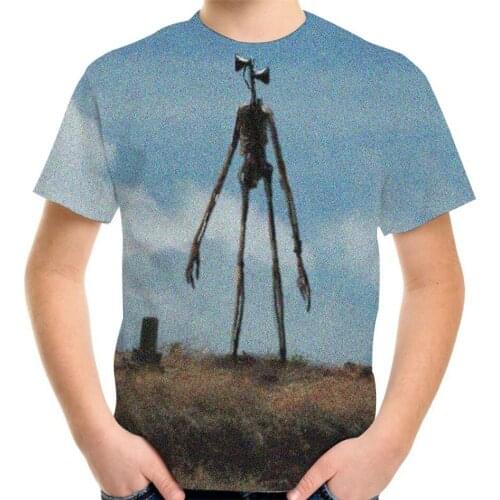 Siren Head 3D Print T-Shirt SCP Horror Game Streetwear Men Women Fashion Tshirt Boy Girl Hip Hop Children Birthday Cool Tee Top
