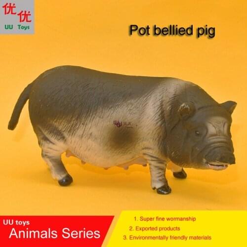 Hot toys: pot-bellied pig Simulation model Animals kids toys children educational props Action Figures