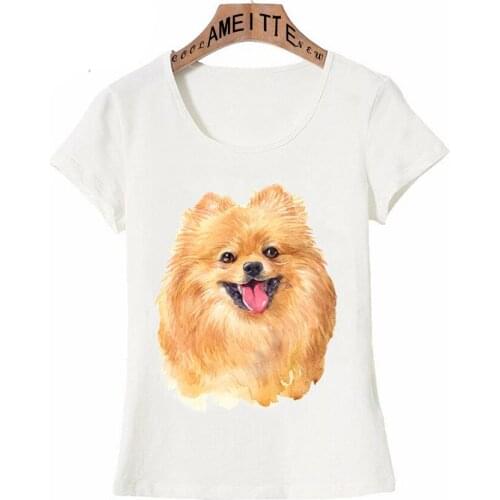 Pom Mom Pomeranian Lovers T-Shirt Cute French Bulldog Mom Print T-Shirts Women Short Sleeve White Casual Tee shirt Cute Girl Top