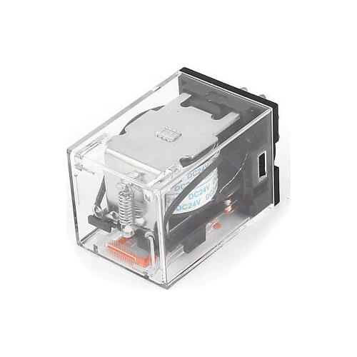 DC24V Coil 250VAC/28VDC 10A General Purpose Relay 8 Pins DPDT MK2P-1