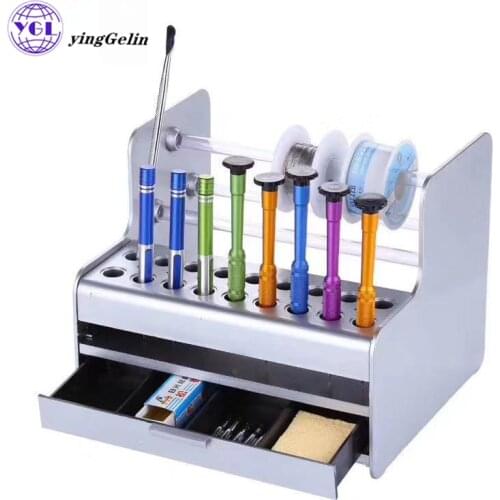 Multifunctional mobile phone repair storage box for Screwdriver Tweezers Tool Parts Box