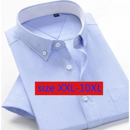 New Cotton Super Large Men Loose Oversized Casual Long Sleeve Smart Casual Shirts Plaid High Quality Cotton Plus Size 2XL-10XL