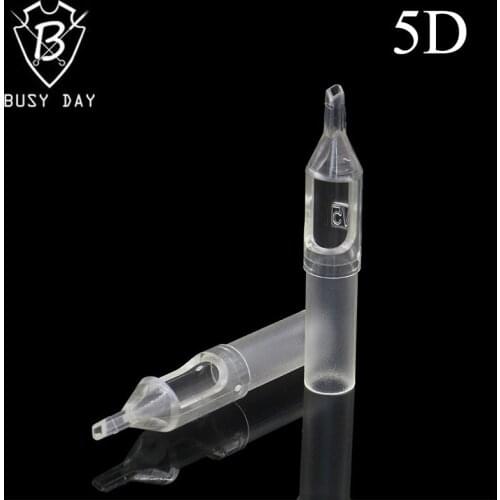 50pcs Disposable 5D Tattoo Tips 5 Diamond Size Clear Plastic Sterile Assorted Tatoo Tip For Body Art Free Shipping