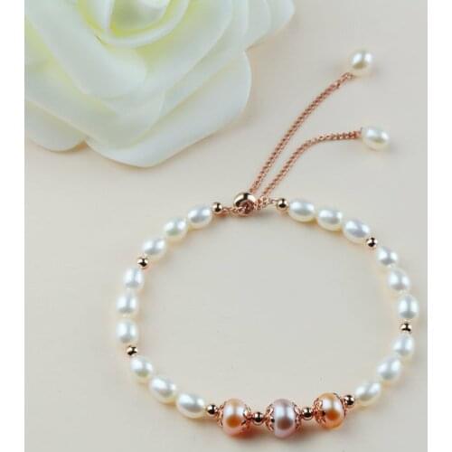Wholesale Price HOT CHEAP Freshwater Real Natural Pearl Bracelet Bangle Jewelry for Party Gift 10pcs/lot
