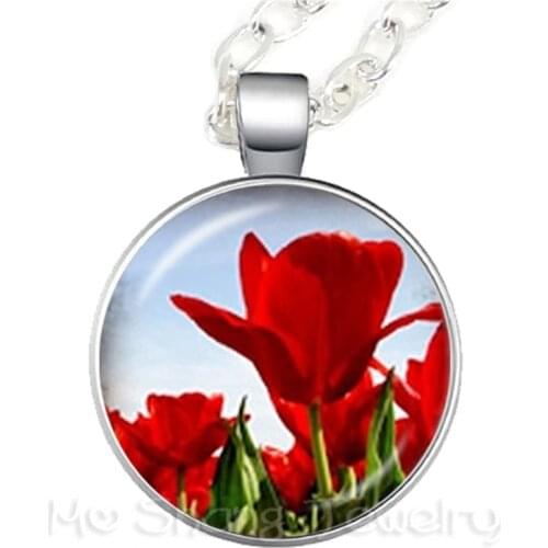 Tree Of Life Necklace Beautiful Trees Design Glass Dome Sweater chain European And American Jewelry Best Gift For Friends