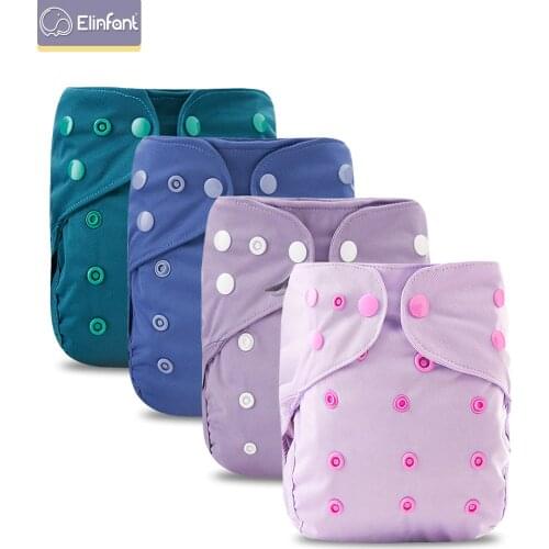 Elinfant New Arrival Baby Cloth Diaper Cover Waterproof Cartoon Baby Washable Diapers Pocket Reusable Cloth Nappies