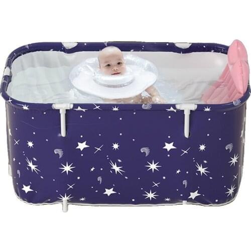 Portable Folding Bathtub Bucket Adult/ Children Swimming Pool Barrel Family Sit Home Sauna SPA Full Body Bucket Large