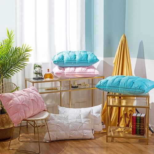 Bedding Neck Pillow For Home Hotel Sleeping Cushion Cervical Brace Neck Bed Pillows Home Textile Goose Down Feather Pillows