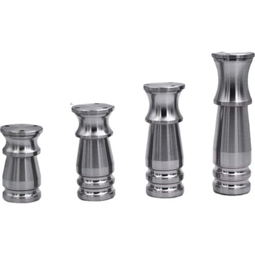 Silver Aluminum Adjustable Furniture Legs 8/10/12/15 cm height Cabinets Tables Chairs Sofa Feet with Non-Slip Rubber Base